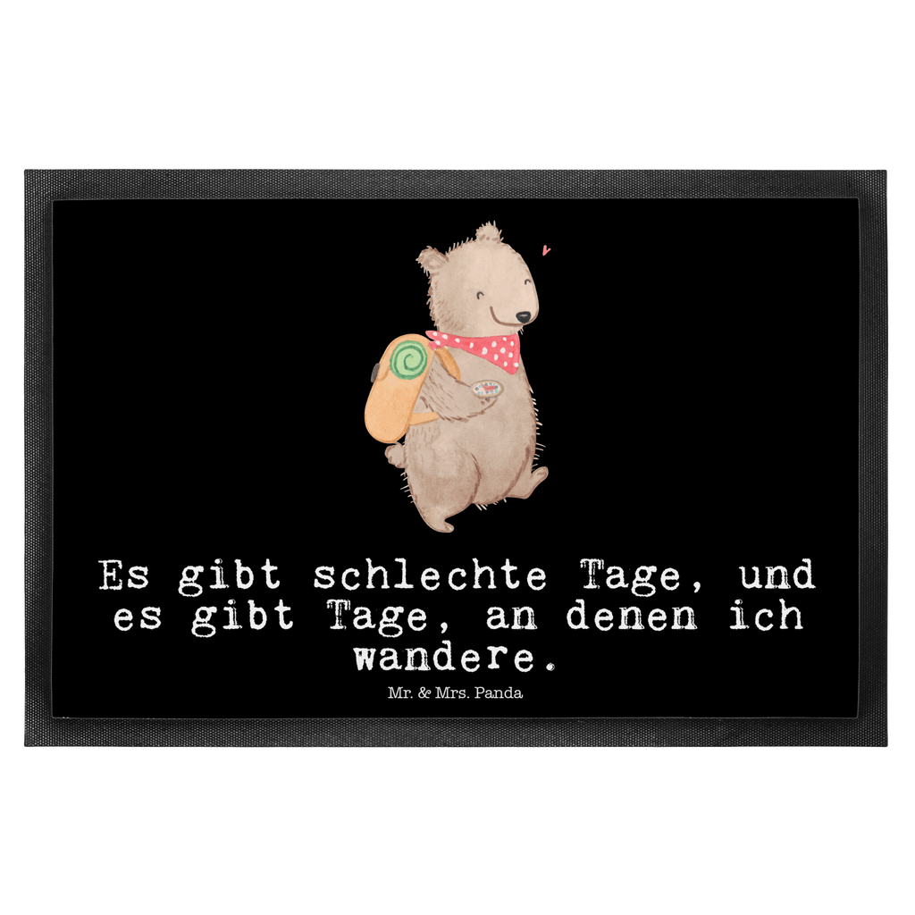 Fußmatte Bär Wandern Tage Türvorleger, Schmutzmatte, Fußabtreter, Matte, Schmutzfänger, Fußabstreifer, Schmutzfangmatte, Türmatte, Motivfußmatte, Haustürmatte, Vorleger, Geschenk, Sport, Sportart, Hobby, Schenken, Danke, Dankeschön, Auszeichnung, Gewinn, Sportler, Wandern, Bergsteigen, Wintertouren, Outdoor Sport, Freizeitsport, Spazieren, Natur entdecken