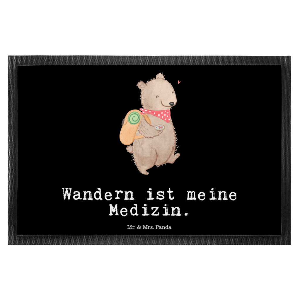 Fußmatte Bär Wandern Medizin Türvorleger, Schmutzmatte, Fußabtreter, Matte, Schmutzfänger, Fußabstreifer, Schmutzfangmatte, Türmatte, Motivfußmatte, Haustürmatte, Vorleger, Geschenk, Sport, Sportart, Hobby, Schenken, Danke, Dankeschön, Auszeichnung, Gewinn, Sportler, Wandern, Bergsteigen, Wintertouren, Outdoor Sport, Freizeitsport, Spazieren, Natur entdecken
