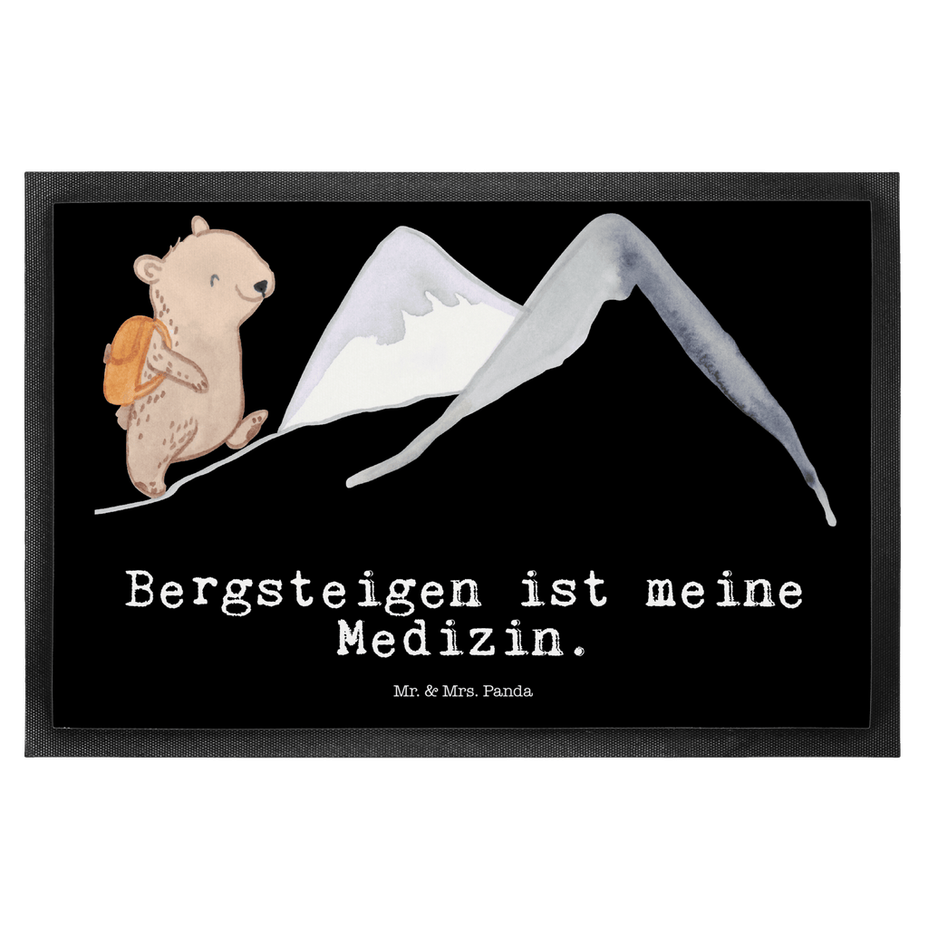 Fußmatte Bär Bergsteigen Medizin Türvorleger, Schmutzmatte, Fußabtreter, Matte, Schmutzfänger, Fußabstreifer, Schmutzfangmatte, Türmatte, Motivfußmatte, Haustürmatte, Vorleger, Geschenk, Sport, Sportart, Hobby, Schenken, Danke, Dankeschön, Auszeichnung, Gewinn, Sportler, Bergsteigen, wandern, Bergsport, Trekking, Alpinismus, Alpinwandern