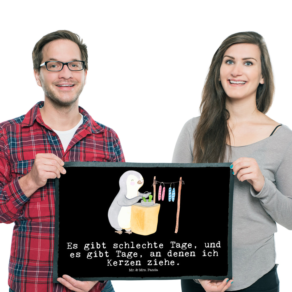 Fußmatte Pinguin Kerzenziehen Tage Kerzenziehen, Kerzen ziehen. DIY, Deko basteln Türvorleger, Schmutzmatte, Fußabtreter, Matte, Schmutzfänger, Fußabstreifer, Schmutzfangmatte, Türmatte, Motivfußmatte,  Haustürmatte, Vorleger  Geschenk, Sport, Sportart, Hobby, Schenken, Danke, Dankeschön, Auszeichnung, Gewinn, Sportler
