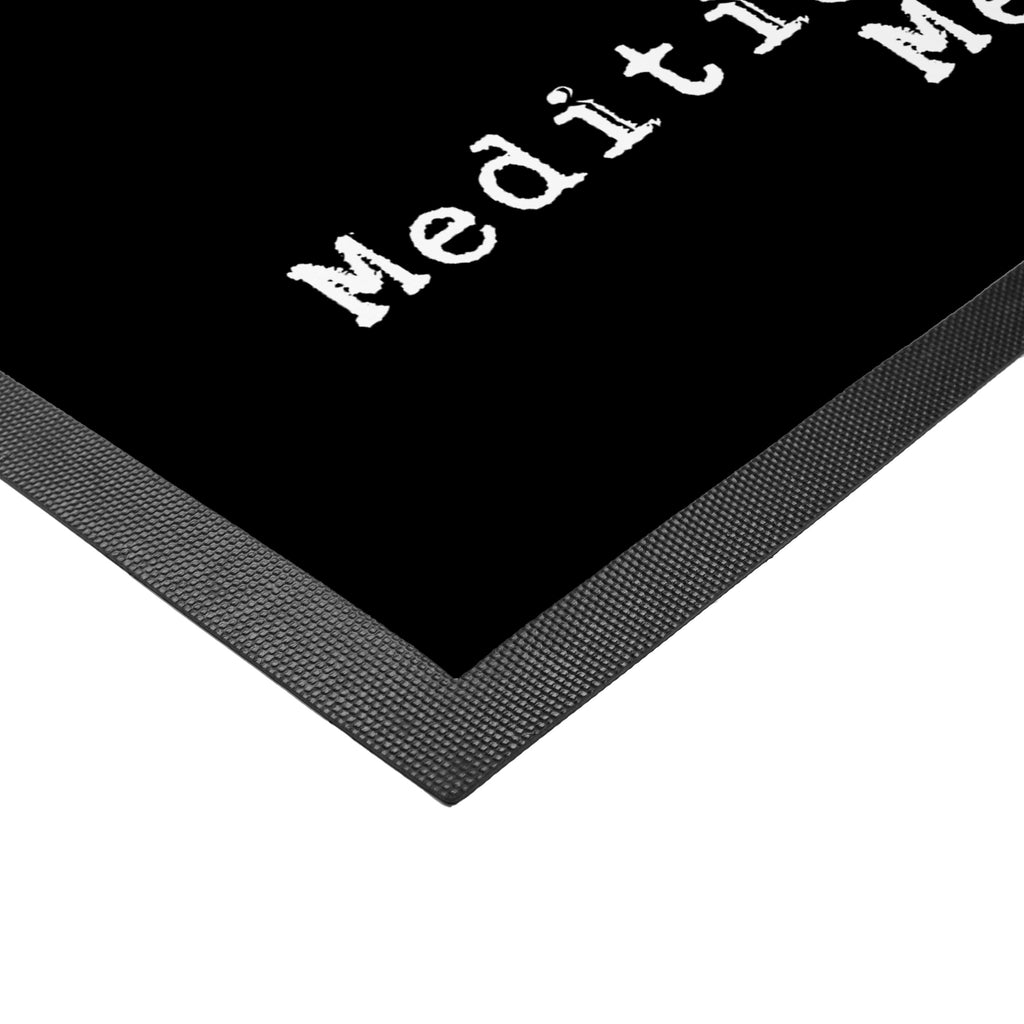 Fußmatte Panda Meditieren Medizin Meditieren, Meditation, Meditationskurs Türvorleger, Schmutzmatte, Fußabtreter, Matte, Schmutzfänger, Fußabstreifer, Schmutzfangmatte, Türmatte, Motivfußmatte,  Haustürmatte, Vorleger  Geschenk, Sport, Sportart, Hobby, Schenken, Danke, Dankeschön, Auszeichnung, Gewinn, Sportler
