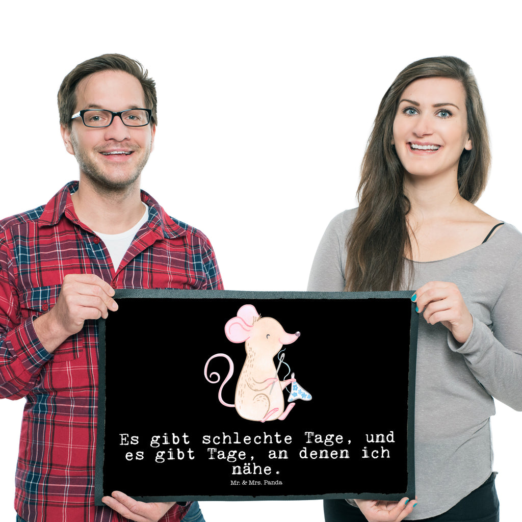 Fußmatte Maus Nähen Tage Nähen, kreatives Hobby, Nähkurs, Nähmaschine, DIY Türvorleger, Schmutzmatte, Fußabtreter, Matte, Schmutzfänger, Fußabstreifer, Schmutzfangmatte, Türmatte, Motivfußmatte,  Haustürmatte, Vorleger  Geschenk, Sport, Sportart, Hobby, Schenken, Danke, Dankeschön, Auszeichnung, Gewinn, Sportler