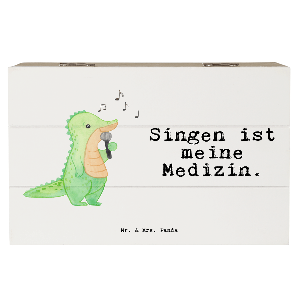 Holzkiste Krokodil Singen Medizin Holzkiste, Kiste, Schatzkiste, Truhe, Schatulle, XXL, Erinnerungsbox, Erinnerungskiste, Dekokiste, Aufbewahrungsbox, Geschenk, Sport, Sportart, Hobby, Schenken, Danke, Dankeschön, Auszeichnung, Gewinn, Sportler, Singen, Band, Live Auftritt, Gesang, Hobbysänger