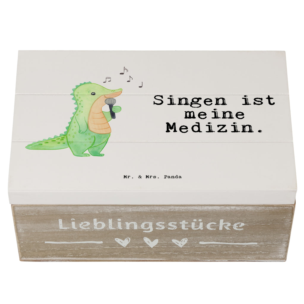 Holzkiste Krokodil Singen Medizin Holzkiste, Kiste, Schatzkiste, Truhe, Schatulle, XXL, Erinnerungsbox, Erinnerungskiste, Dekokiste, Aufbewahrungsbox, Geschenk, Sport, Sportart, Hobby, Schenken, Danke, Dankeschön, Auszeichnung, Gewinn, Sportler, Singen, Band, Live Auftritt, Gesang, Hobbysänger