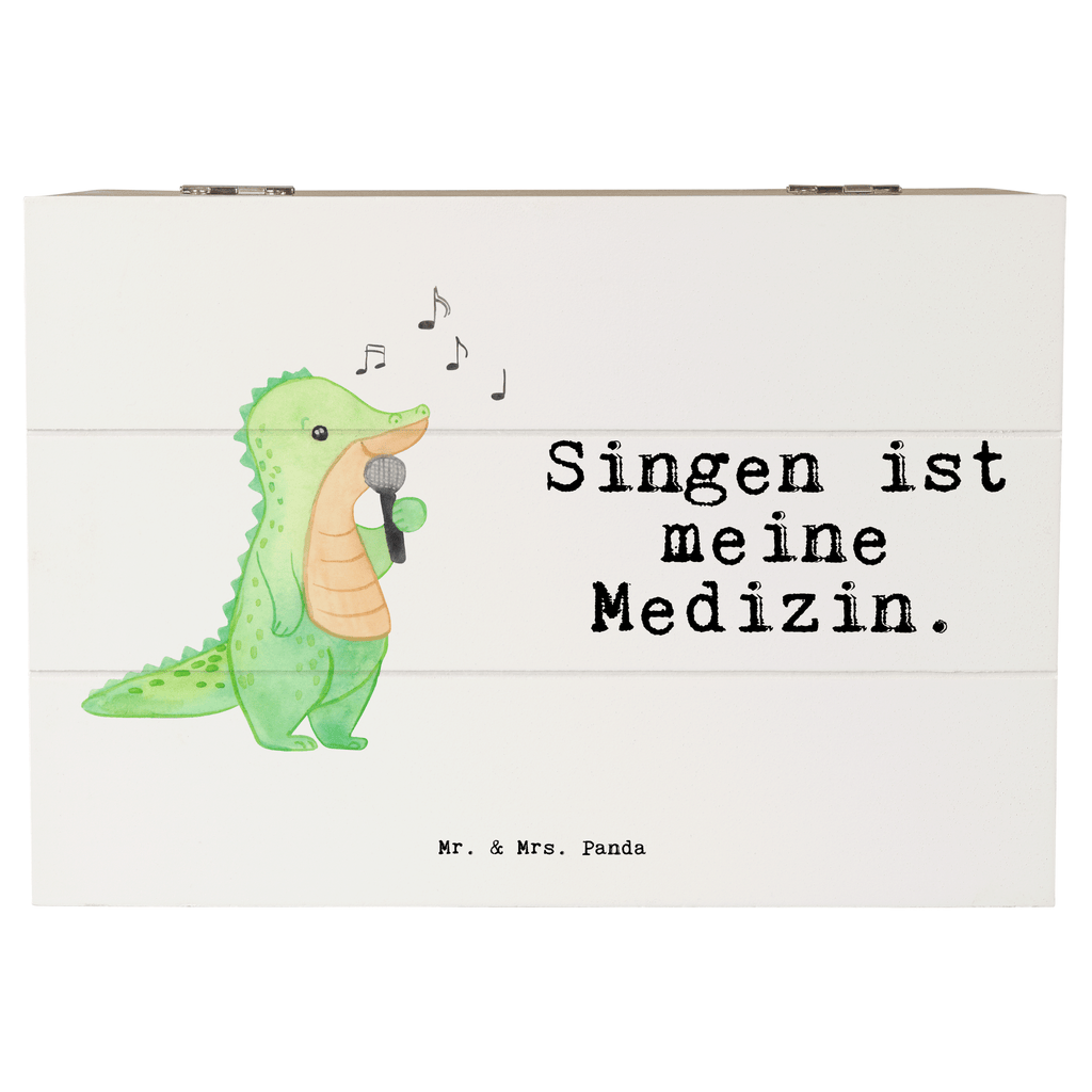 Holzkiste Krokodil Singen Medizin Holzkiste, Kiste, Schatzkiste, Truhe, Schatulle, XXL, Erinnerungsbox, Erinnerungskiste, Dekokiste, Aufbewahrungsbox, Geschenk, Sport, Sportart, Hobby, Schenken, Danke, Dankeschön, Auszeichnung, Gewinn, Sportler, Singen, Band, Live Auftritt, Gesang, Hobbysänger