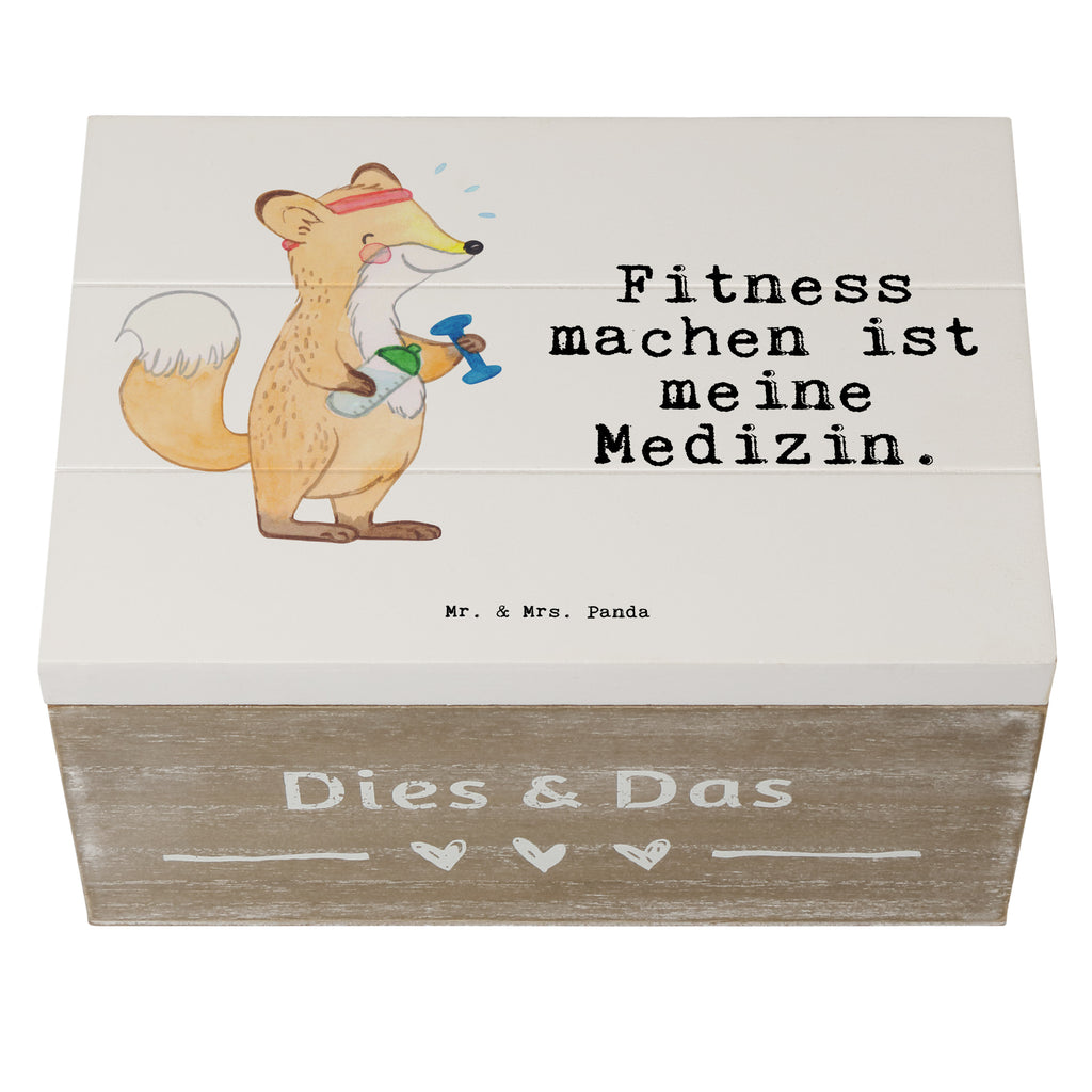 Holzkiste Fuchs Fitness Medizin Fitness, Sport, Sport treiben, Fitnessstudio, Sportclub, Kraftsport Holzkiste, Kiste, Schatzkiste, Truhe, Schatulle, XXL,  Erinnerungsbox, Erinnerungskiste, Dekokiste, Aufbewahrungsbox  Geschenk, Sport, Sportart, Hobby, Schenken, Danke, Dankeschön, Auszeichnung, Gewinn, Sportler