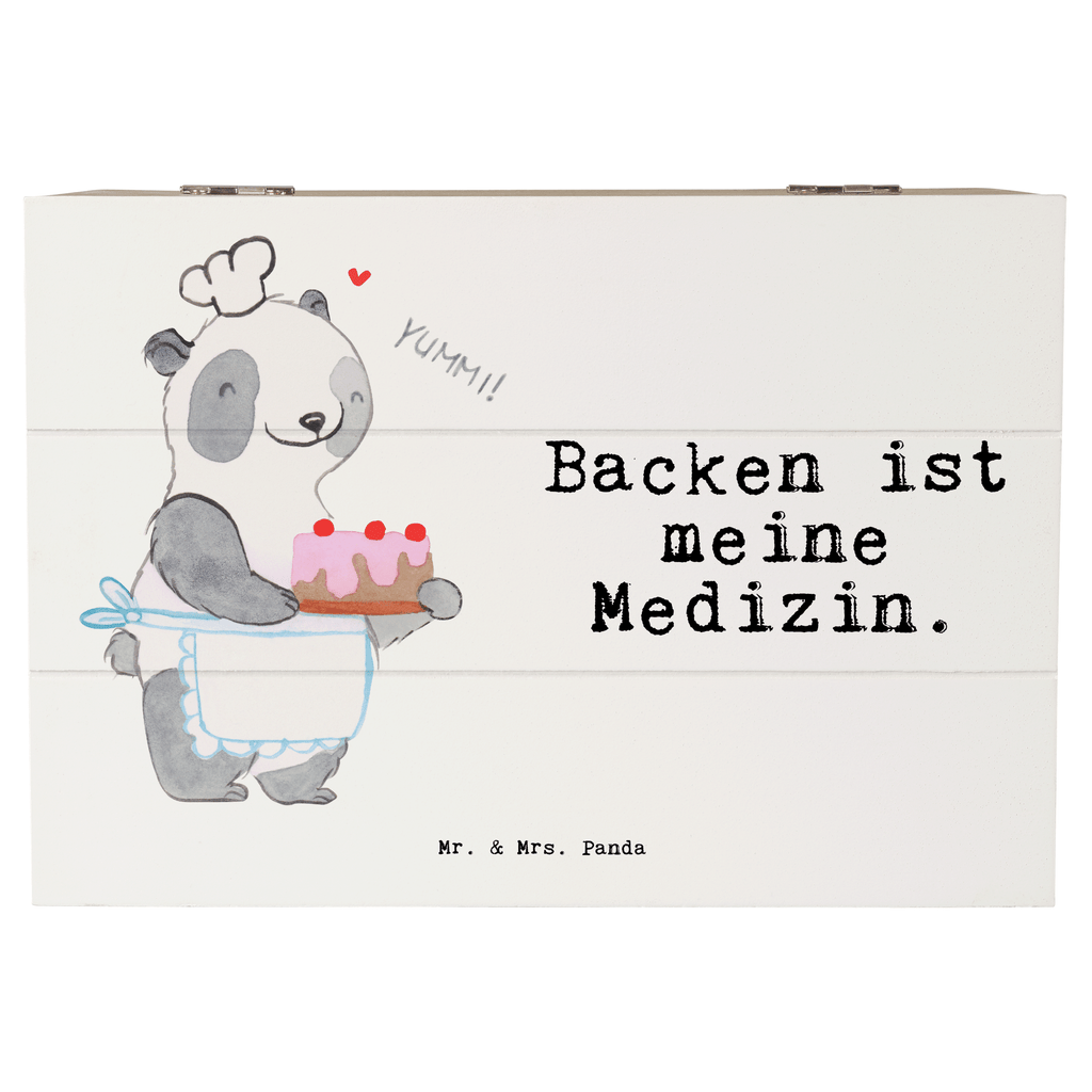 Holzkiste Panda Backen Medizin backen, Hobbybäcker, Kuchen backen Holzkiste, Kiste, Schatzkiste, Truhe, Schatulle, XXL,  Erinnerungsbox, Erinnerungskiste, Dekokiste, Aufbewahrungsbox  Geschenk, Sport, Sportart, Hobby, Schenken, Danke, Dankeschön, Auszeichnung, Gewinn, Sportler