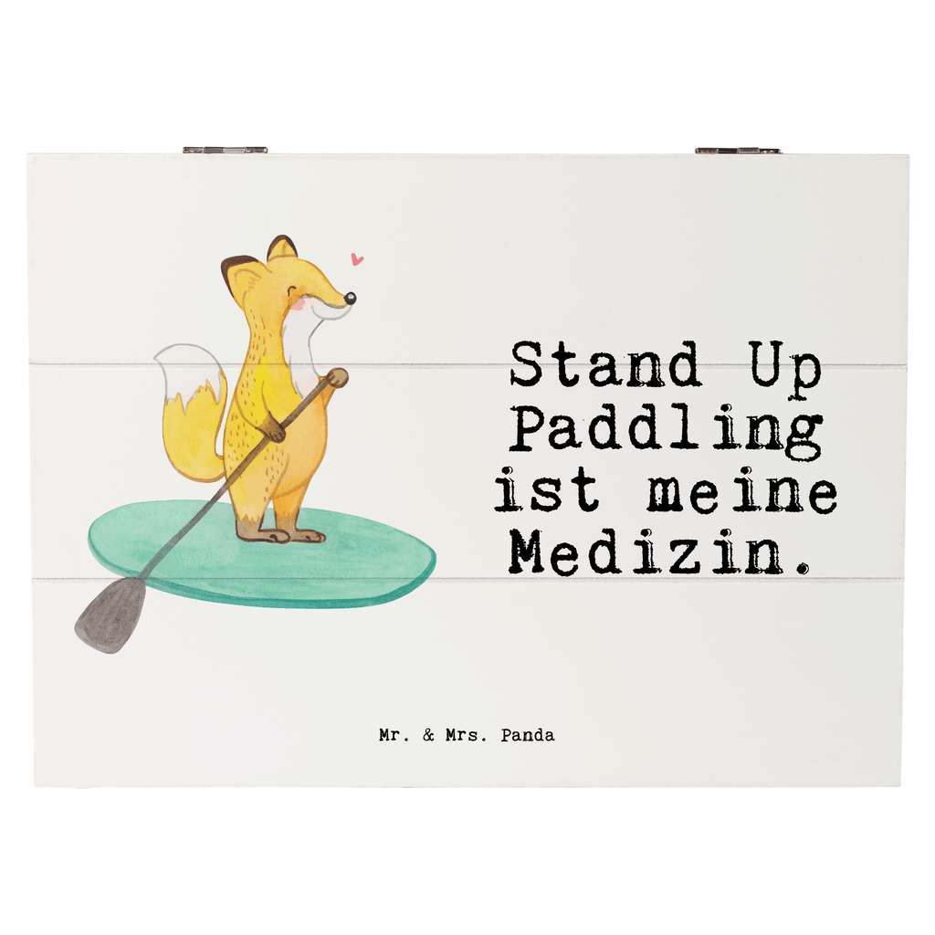 Holzkiste Fuchs Stand Up Paddling Medizin Stand Up Paddling, Paddle Boarding, SUB, subben, Stand up paddle Holzkiste, Kiste, Schatzkiste, Truhe, Schatulle, XXL,  Erinnerungsbox, Erinnerungskiste, Dekokiste, Aufbewahrungsbox  Geschenk, Sport, Sportart, Hobby, Schenken, Danke, Dankeschön, Auszeichnung, Gewinn, Sportler