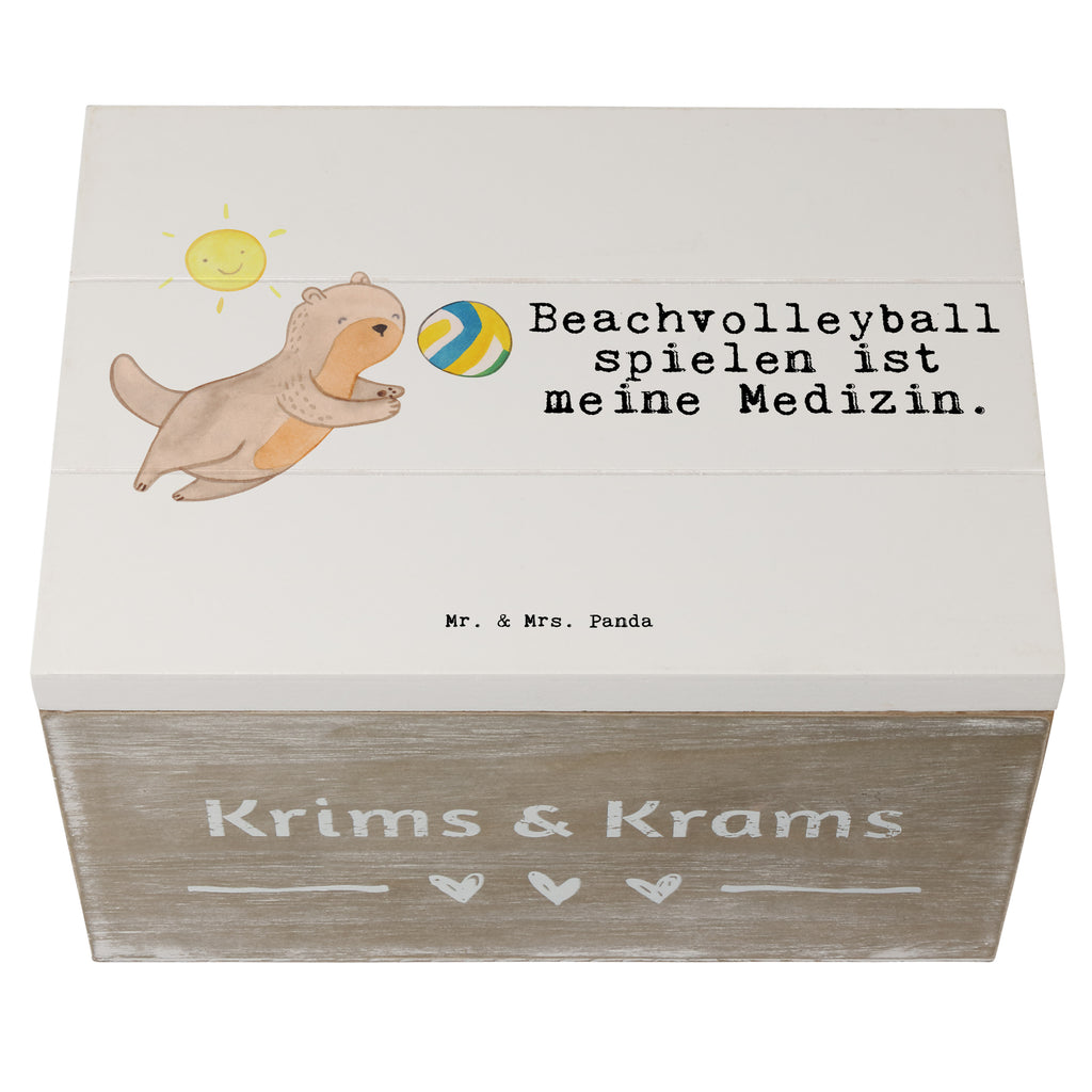 Holzkiste Otter Beachvolleyball Medizin Beachvolleyball, Volleyball, Ballsport, Volleyballturnier, Strandvolleyball, Sandvolleyball, Strandballspielen, Outdoor-Volleyball, Strand-Ballsport Holzkiste, Kiste, Schatzkiste, Truhe, Schatulle, XXL,  Erinnerungsbox, Erinnerungskiste, Dekokiste, Aufbewahrungsbox  Geschenk, Sport, Sportart, Hobby, Schenken, Danke, Dankeschön, Auszeichnung, Gewinn, Sportler