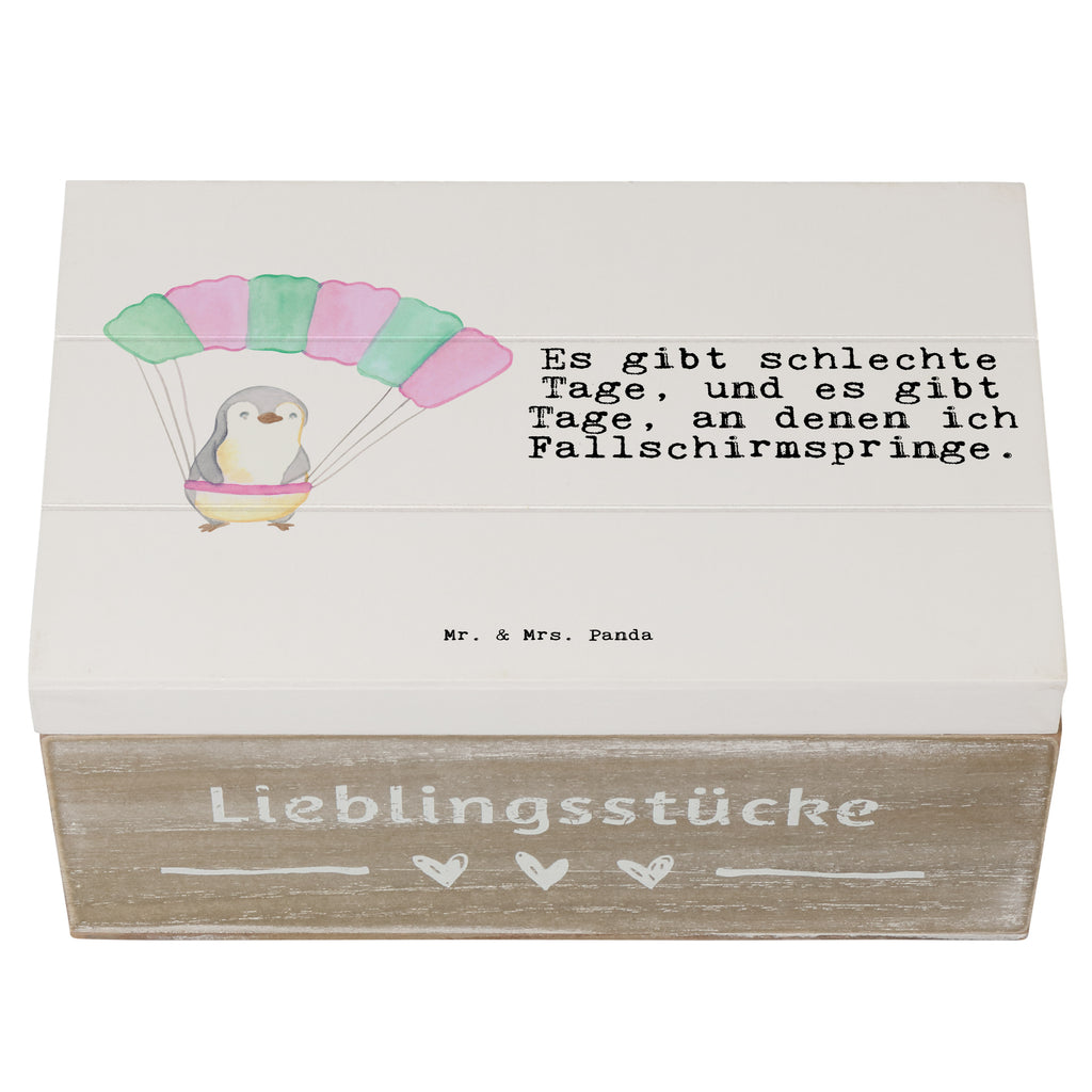 Holzkiste Pinguin Fallschirm springen Tage Fallschirmspringen, Skydive, Fallschirmsprung Holzkiste, Kiste, Schatzkiste, Truhe, Schatulle, XXL,  Erinnerungsbox, Erinnerungskiste, Dekokiste, Aufbewahrungsbox  Geschenk, Sport, Sportart, Hobby, Schenken, Danke, Dankeschön, Auszeichnung, Gewinn, Sportler