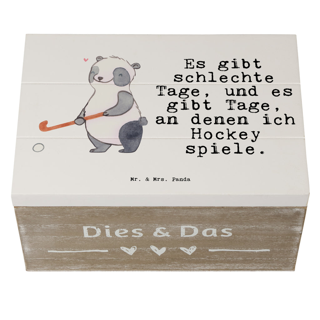 Holzkiste Panda Hockey spielen Tage Hockey spielen, Feldhockey, Hockeyschläger, Hockey Verein Holzkiste, Kiste, Schatzkiste, Truhe, Schatulle, XXL,  Erinnerungsbox, Erinnerungskiste, Dekokiste, Aufbewahrungsbox  Geschenk, Sport, Sportart, Hobby, Schenken, Danke, Dankeschön, Auszeichnung, Gewinn, Sportler