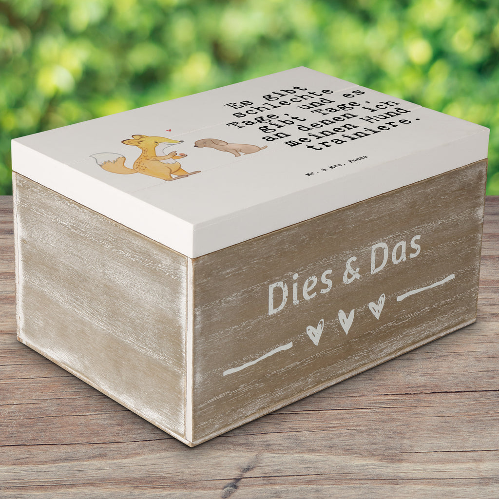 Holzkiste Fuchs Hundetraining Tage Hundetraining, Hundeerziehung, Hundeschule, Welpenschule, Hundeprüfung Holzkiste, Kiste, Schatzkiste, Truhe, Schatulle, XXL,  Erinnerungsbox, Erinnerungskiste, Dekokiste, Aufbewahrungsbox  Geschenk, Sport, Sportart, Hobby, Schenken, Danke, Dankeschön, Auszeichnung, Gewinn, Sportler