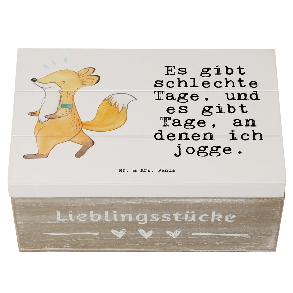 Holzkiste Fuchs Joggen Tage Holzkiste, Kiste, Schatzkiste, Truhe, Schatulle, XXL, Erinnerungsbox, Erinnerungskiste, Dekokiste, Aufbewahrungsbox, Geschenk, Sport, Sportart, Hobby, Schenken, Danke, Dankeschön, Auszeichnung, Gewinn, Sportler, Joggen, Dauerlauf, Laufsport, Laufen