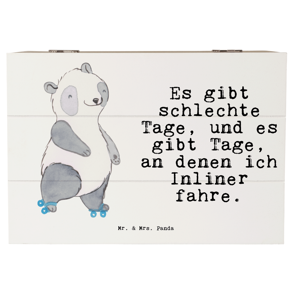 Holzkiste Panda Inliner fahren Tage Inliner fahren, Rollschuh fahren, Rollerblades, inlinern Holzkiste, Kiste, Schatzkiste, Truhe, Schatulle, XXL,  Erinnerungsbox, Erinnerungskiste, Dekokiste, Aufbewahrungsbox  Geschenk, Sport, Sportart, Hobby, Schenken, Danke, Dankeschön, Auszeichnung, Gewinn, Sportler