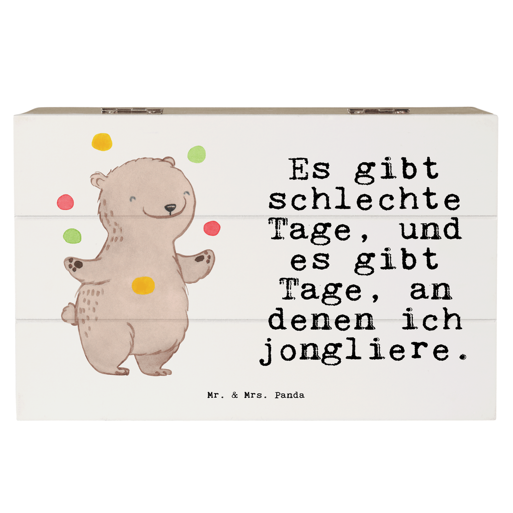 Holzkiste Bär Jonglieren Tage Holzkiste, Kiste, Schatzkiste, Truhe, Schatulle, XXL, Erinnerungsbox, Erinnerungskiste, Dekokiste, Aufbewahrungsbox, Geschenk, Sport, Sportart, Hobby, Schenken, Danke, Dankeschön, Auszeichnung, Gewinn, Sportler, Jonglieren, Jongleur, Zirkus, Artistik