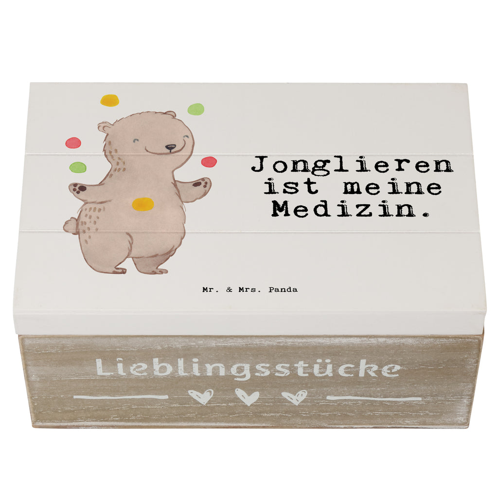 Holzkiste Bär Jonglieren Medizin Holzkiste, Kiste, Schatzkiste, Truhe, Schatulle, XXL, Erinnerungsbox, Erinnerungskiste, Dekokiste, Aufbewahrungsbox, Geschenk, Sport, Sportart, Hobby, Schenken, Danke, Dankeschön, Auszeichnung, Gewinn, Sportler, Jonglieren, Jongleur, Zirkus, Artistik