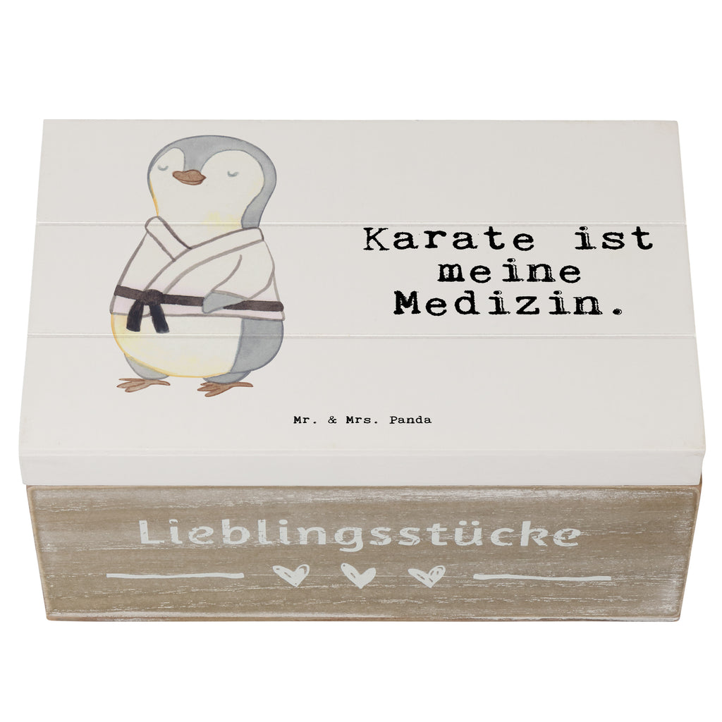 Holzkiste Pinguin Karate Medizin Karate, Kampfsportart, Selbstverteidigung, Kampfkunst, Karate Verein Holzkiste, Kiste, Schatzkiste, Truhe, Schatulle, XXL,  Erinnerungsbox, Erinnerungskiste, Dekokiste, Aufbewahrungsbox  Geschenk, Sport, Sportart, Hobby, Schenken, Danke, Dankeschön, Auszeichnung, Gewinn, Sportler