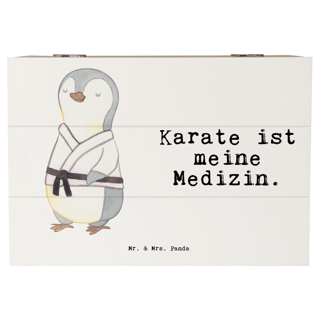 Holzkiste Pinguin Karate Medizin Karate, Kampfsportart, Selbstverteidigung, Kampfkunst, Karate Verein Holzkiste, Kiste, Schatzkiste, Truhe, Schatulle, XXL,  Erinnerungsbox, Erinnerungskiste, Dekokiste, Aufbewahrungsbox  Geschenk, Sport, Sportart, Hobby, Schenken, Danke, Dankeschön, Auszeichnung, Gewinn, Sportler