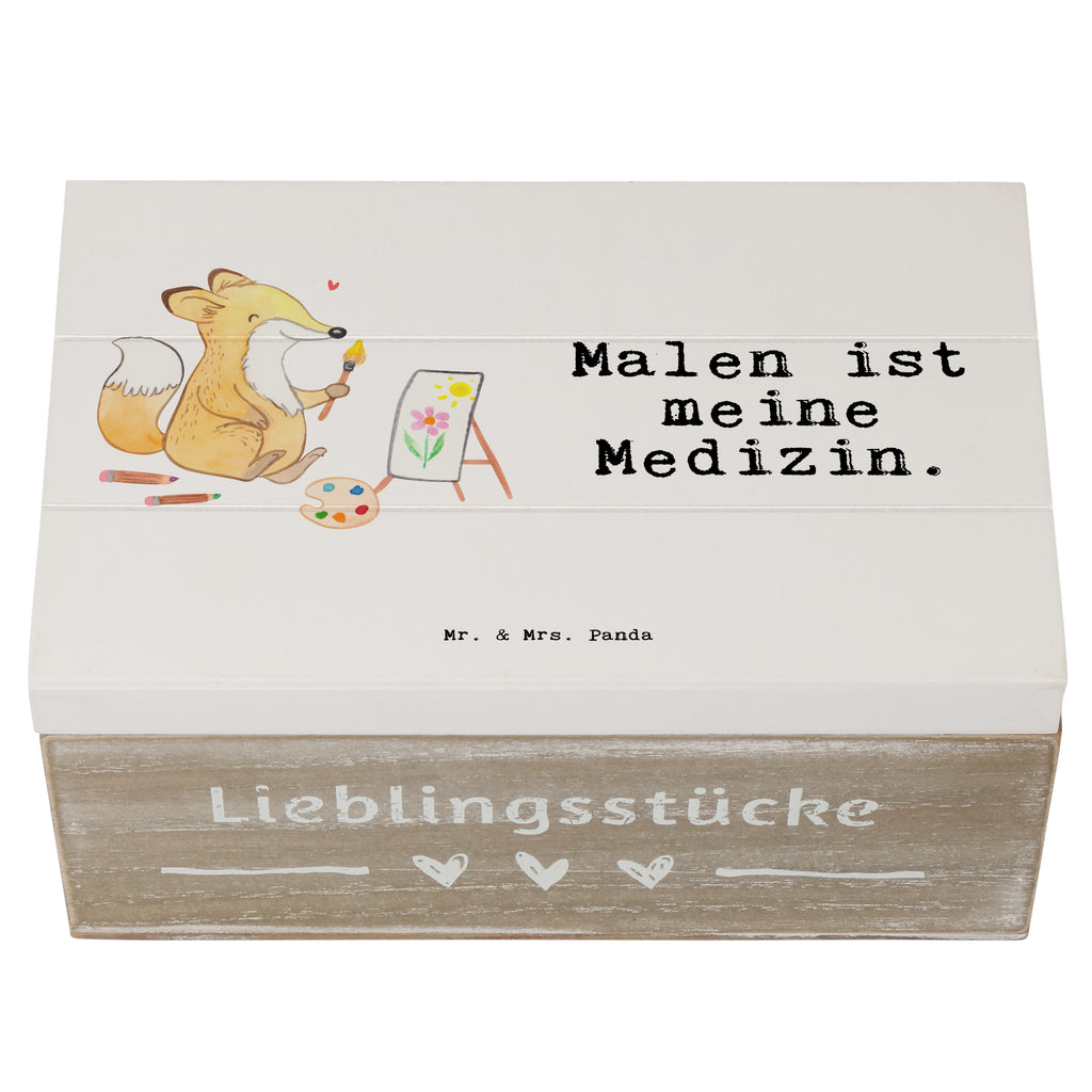 Holzkiste Fuchs  Malen Medizin Holzkiste, Kiste, Schatzkiste, Truhe, Schatulle, XXL, Erinnerungsbox, Erinnerungskiste, Dekokiste, Aufbewahrungsbox, Geschenk, Sport, Sportart, Hobby, Schenken, Danke, Dankeschön, Auszeichnung, Gewinn, Sportler, Malen, Zeichnen, Hobbyzeichner, Künstler, Künstlerin