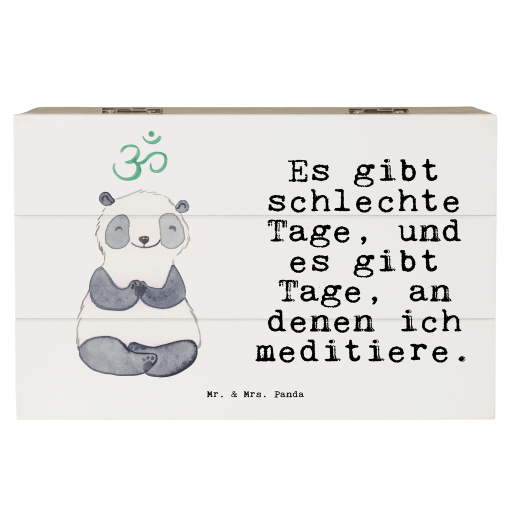 Holzkiste Panda Meditieren Tage Holzkiste, Kiste, Schatzkiste, Truhe, Schatulle, XXL, Erinnerungsbox, Erinnerungskiste, Dekokiste, Aufbewahrungsbox, Geschenk, Sport, Sportart, Hobby, Schenken, Danke, Dankeschön, Auszeichnung, Gewinn, Sportler, Meditieren, Meditation, Meditationskurs