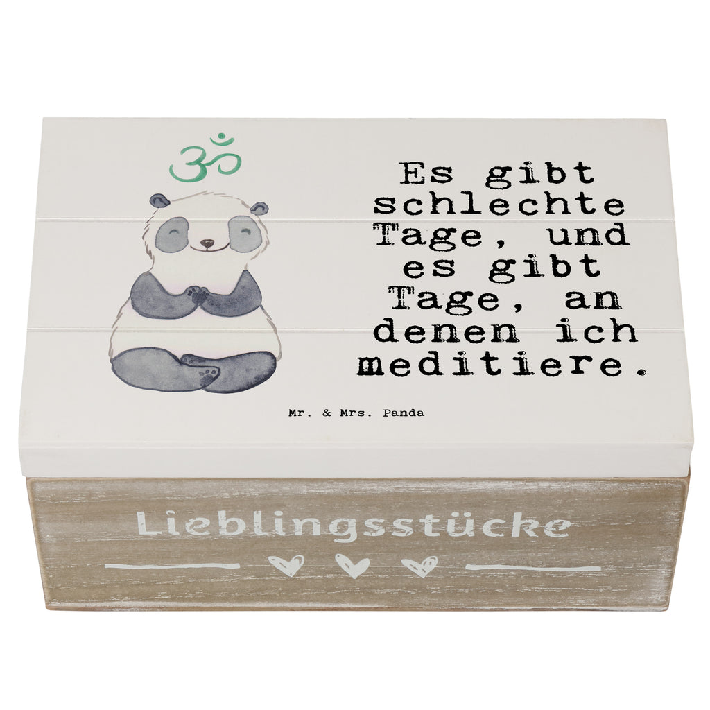 Holzkiste Panda Meditieren Tage Holzkiste, Kiste, Schatzkiste, Truhe, Schatulle, XXL, Erinnerungsbox, Erinnerungskiste, Dekokiste, Aufbewahrungsbox, Geschenk, Sport, Sportart, Hobby, Schenken, Danke, Dankeschön, Auszeichnung, Gewinn, Sportler, Meditieren, Meditation, Meditationskurs