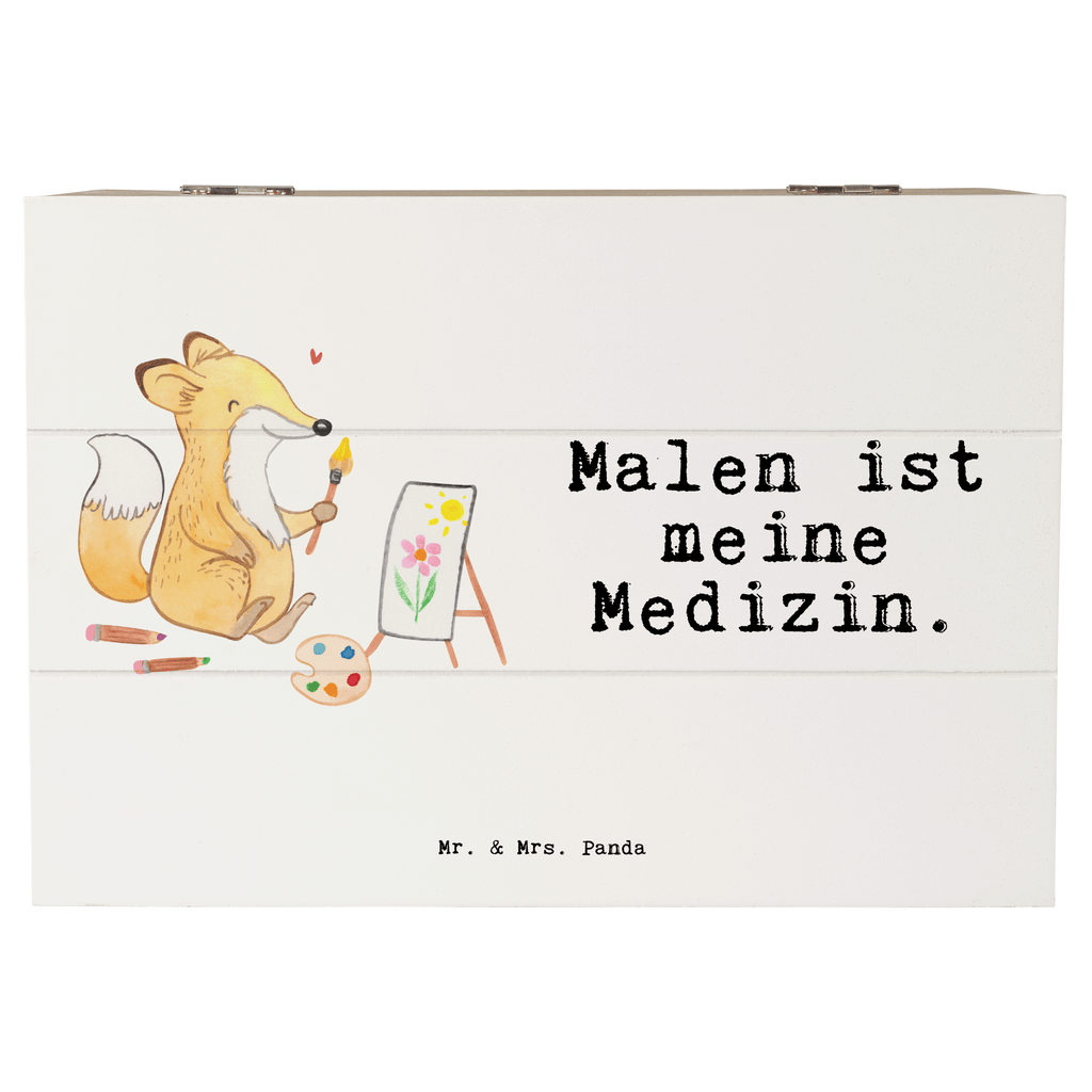 Holzkiste Fuchs  Malen Medizin Holzkiste, Kiste, Schatzkiste, Truhe, Schatulle, XXL, Erinnerungsbox, Erinnerungskiste, Dekokiste, Aufbewahrungsbox, Geschenk, Sport, Sportart, Hobby, Schenken, Danke, Dankeschön, Auszeichnung, Gewinn, Sportler, Malen, Zeichnen, Hobbyzeichner, Künstler, Künstlerin