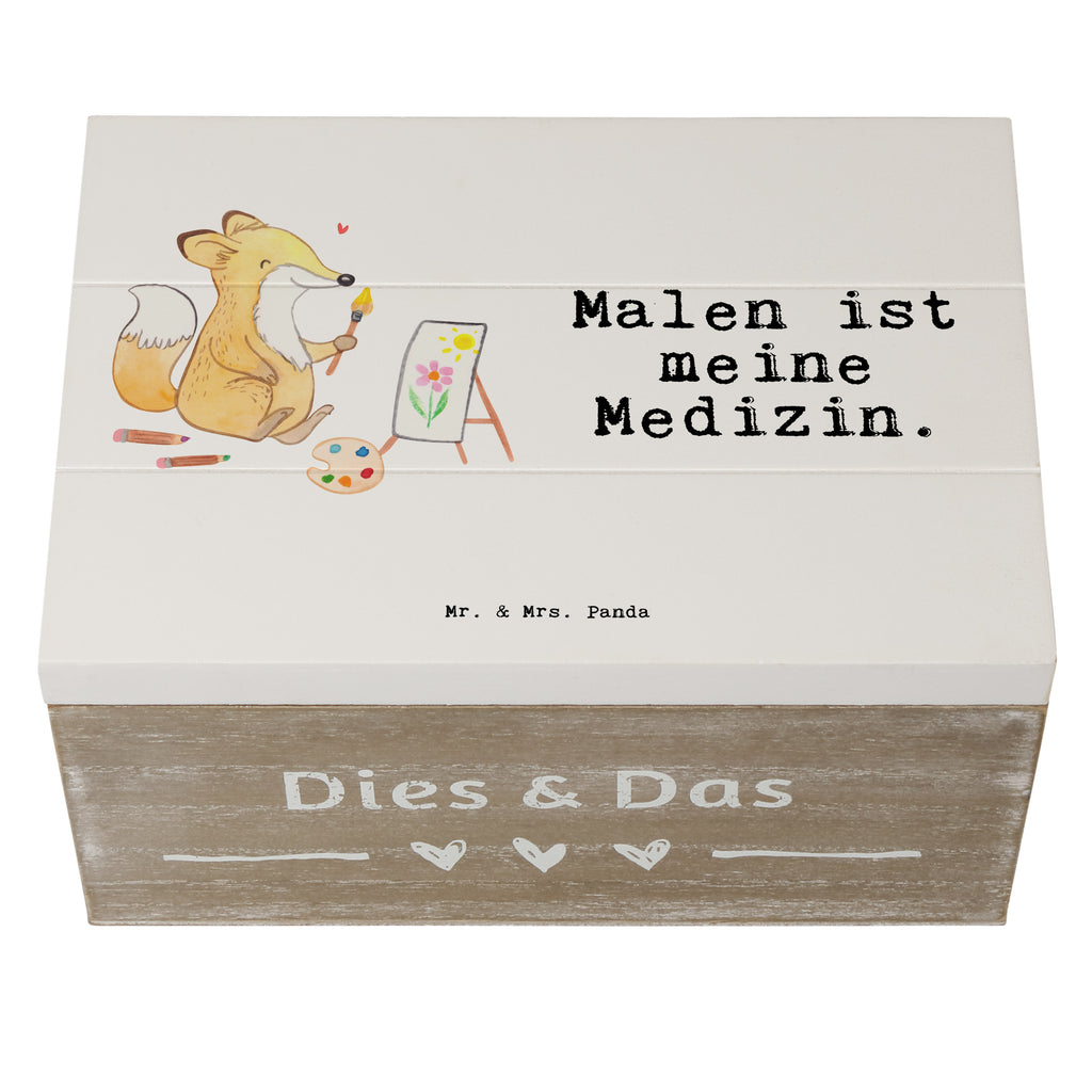 Holzkiste Fuchs  Malen Medizin Holzkiste, Kiste, Schatzkiste, Truhe, Schatulle, XXL, Erinnerungsbox, Erinnerungskiste, Dekokiste, Aufbewahrungsbox, Geschenk, Sport, Sportart, Hobby, Schenken, Danke, Dankeschön, Auszeichnung, Gewinn, Sportler, Malen, Zeichnen, Hobbyzeichner, Künstler, Künstlerin