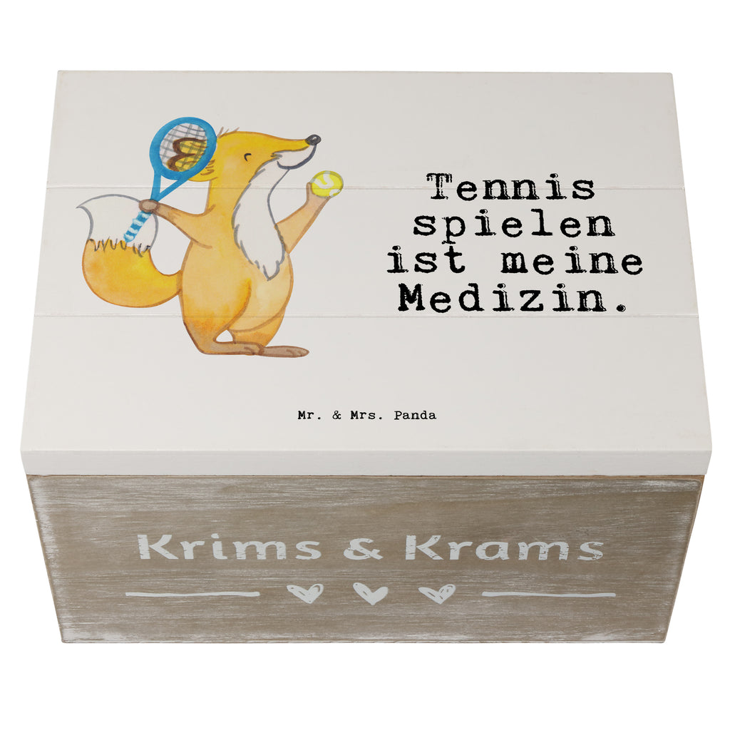 Holzkiste Fuchs Tennis spielen Medizin Holzkiste, Kiste, Schatzkiste, Truhe, Schatulle, XXL, Erinnerungsbox, Erinnerungskiste, Dekokiste, Aufbewahrungsbox, Geschenk, Sport, Sportart, Hobby, Schenken, Danke, Dankeschön, Auszeichnung, Gewinn, Sportler, Tennis spielen, Tennisclub, Tennisverein, Tennis Turnier, Ballsportart