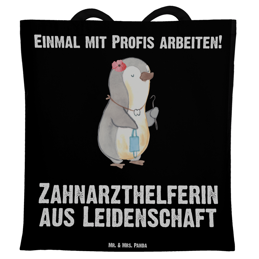 Tragetasche Zahnarzthelferin aus Leidenschaft Beuteltasche, Beutel, Einkaufstasche, Jutebeutel, Stoffbeutel, Beruf, Ausbildung, Jubiläum, Abschied, Rente, Kollege, Kollegin, Geschenk, Schenken, Arbeitskollege, Mitarbeiter, Firma, Danke, Dankeschön