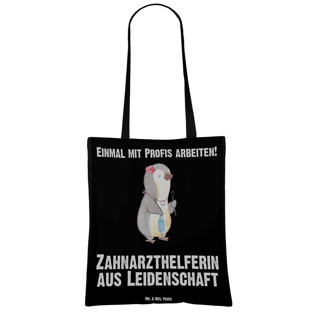 Tragetasche Zahnarzthelferin aus Leidenschaft Beuteltasche, Beutel, Einkaufstasche, Jutebeutel, Stoffbeutel, Beruf, Ausbildung, Jubiläum, Abschied, Rente, Kollege, Kollegin, Geschenk, Schenken, Arbeitskollege, Mitarbeiter, Firma, Danke, Dankeschön