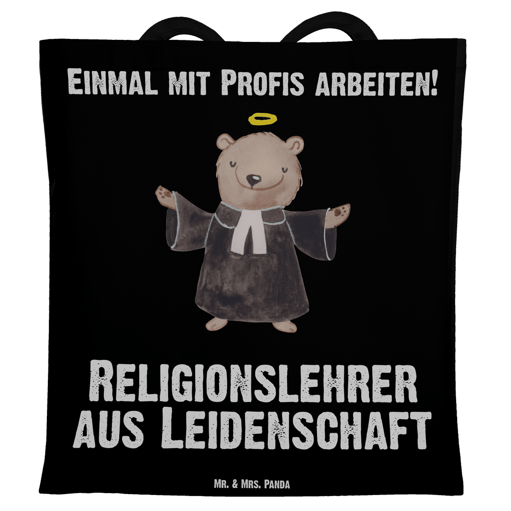 Tragetasche Religionslehrer aus Leidenschaft Beuteltasche, Beutel, Einkaufstasche, Jutebeutel, Stoffbeutel, Beruf, Ausbildung, Jubiläum, Abschied, Rente, Kollege, Kollegin, Geschenk, Schenken, Arbeitskollege, Mitarbeiter, Firma, Danke, Dankeschön, Religionslehrer, Reli Lehrer, Schule, Grundschule