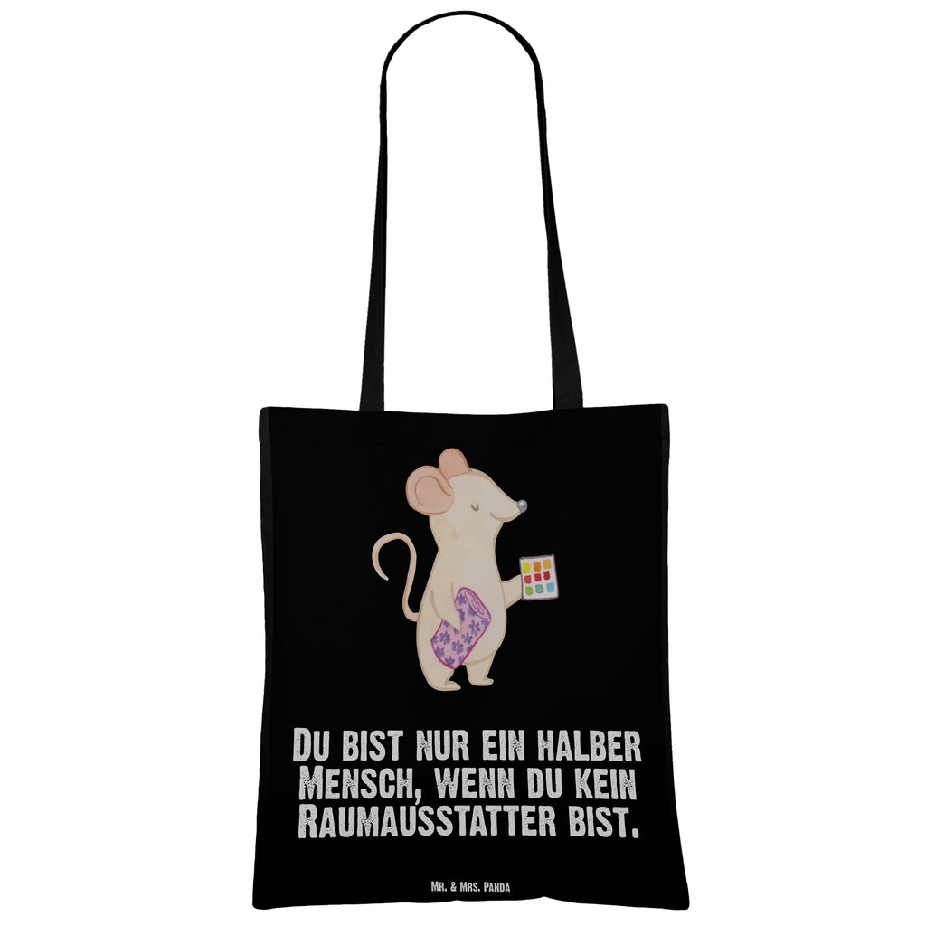 Tragetasche Raumausstatter mit Herz Beuteltasche, Beutel, Einkaufstasche, Jutebeutel, Stoffbeutel, Beruf, Ausbildung, Jubiläum, Abschied, Rente, Kollege, Kollegin, Geschenk, Schenken, Arbeitskollege, Mitarbeiter, Firma, Danke, Dankeschön