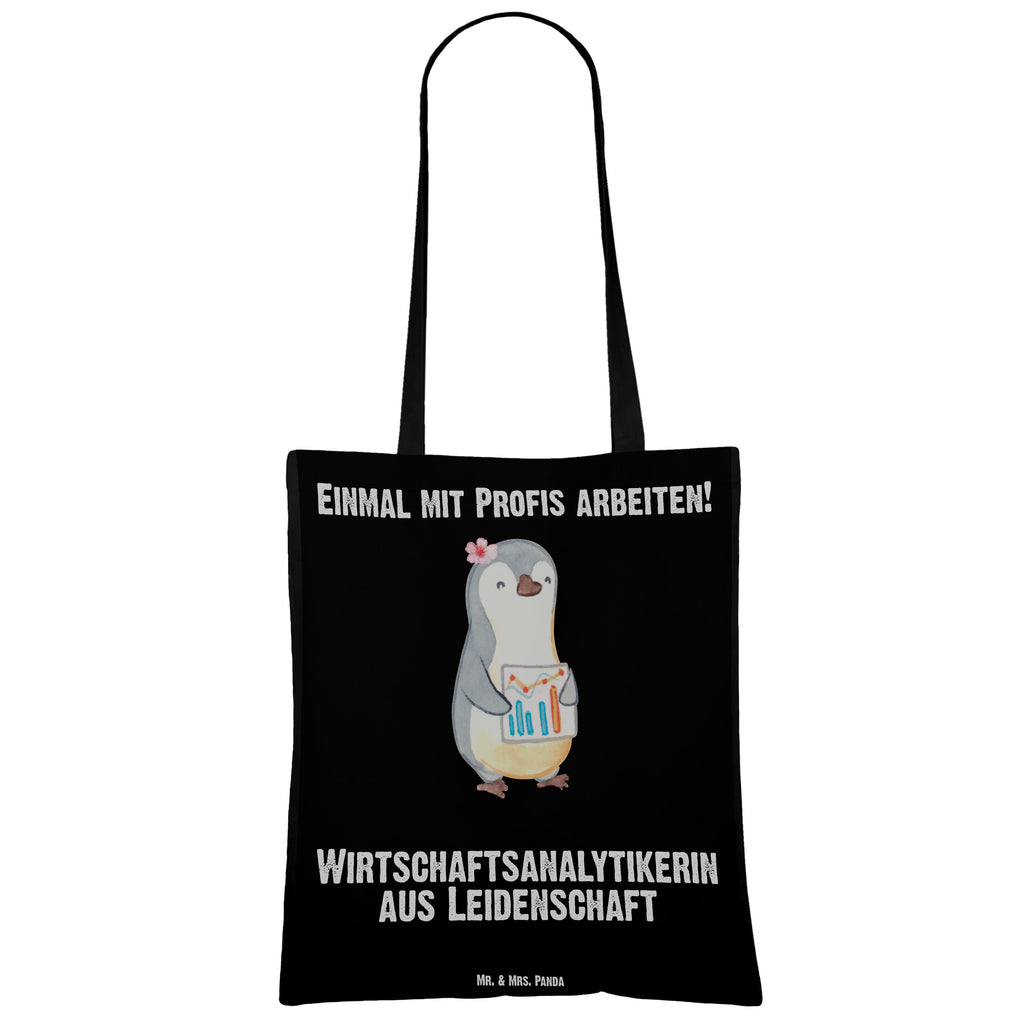 Tragetasche Wirtschaftsanalytikerin aus Leidenschaft Beuteltasche, Beutel, Einkaufstasche, Jutebeutel, Stoffbeutel, Beruf, Ausbildung, Jubiläum, Abschied, Rente, Kollege, Kollegin, Geschenk, Schenken, Arbeitskollege, Mitarbeiter, Firma, Danke, Dankeschön