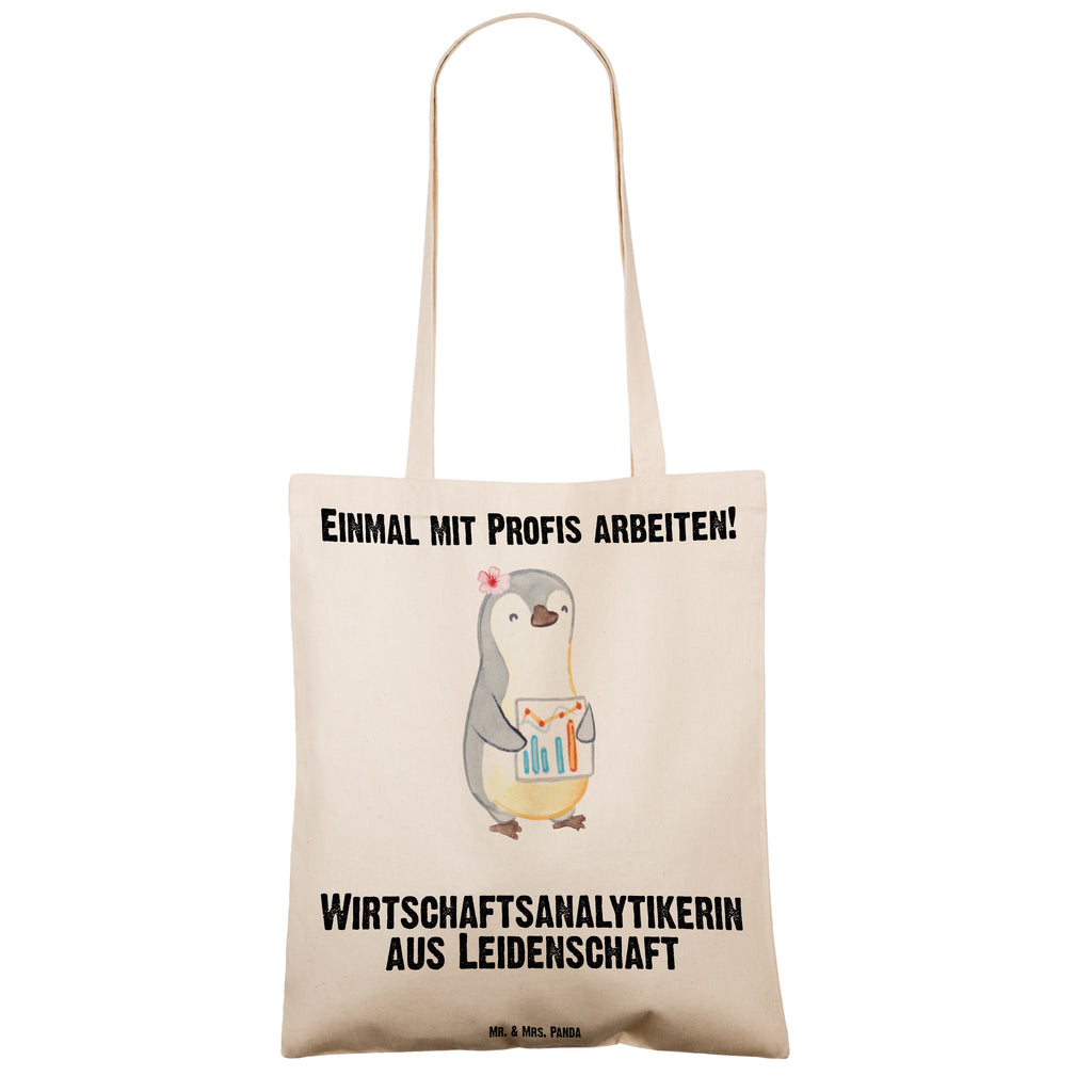 Tragetasche Wirtschaftsanalytikerin aus Leidenschaft Beuteltasche, Beutel, Einkaufstasche, Jutebeutel, Stoffbeutel, Beruf, Ausbildung, Jubiläum, Abschied, Rente, Kollege, Kollegin, Geschenk, Schenken, Arbeitskollege, Mitarbeiter, Firma, Danke, Dankeschön