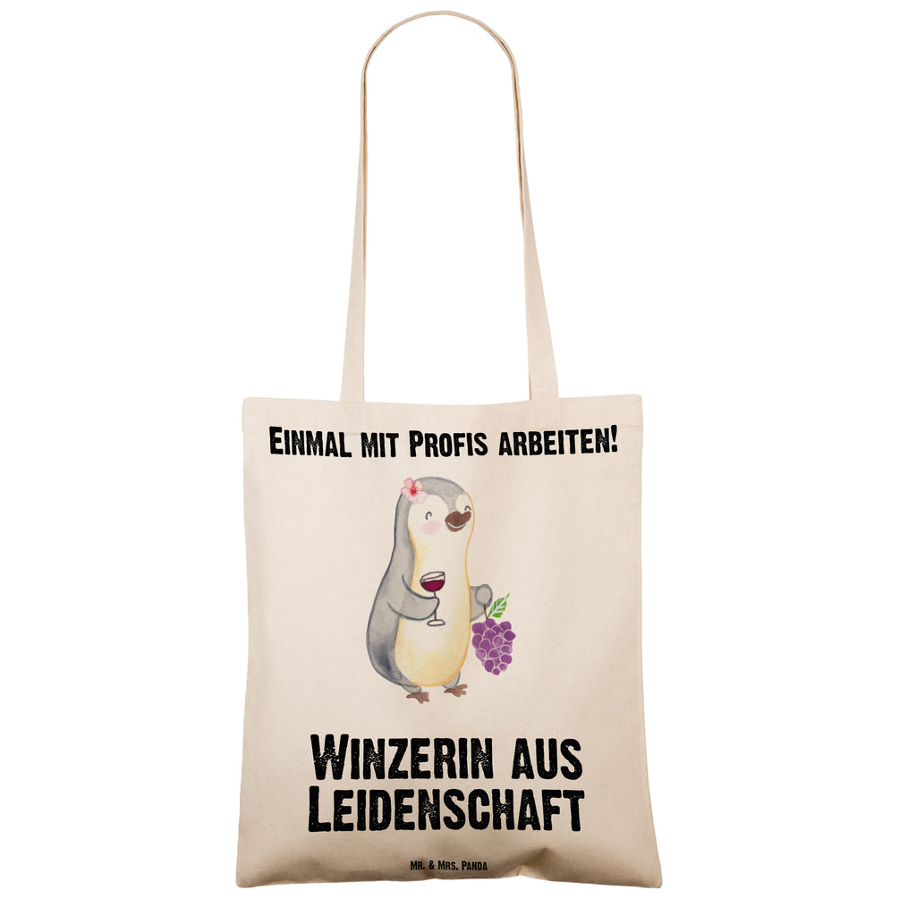 Tragetasche Winzerin aus Leidenschaft Beuteltasche, Beutel, Einkaufstasche, Jutebeutel, Stoffbeutel, Beruf, Ausbildung, Jubiläum, Abschied, Rente, Kollege, Kollegin, Geschenk, Schenken, Arbeitskollege, Mitarbeiter, Firma, Danke, Dankeschön