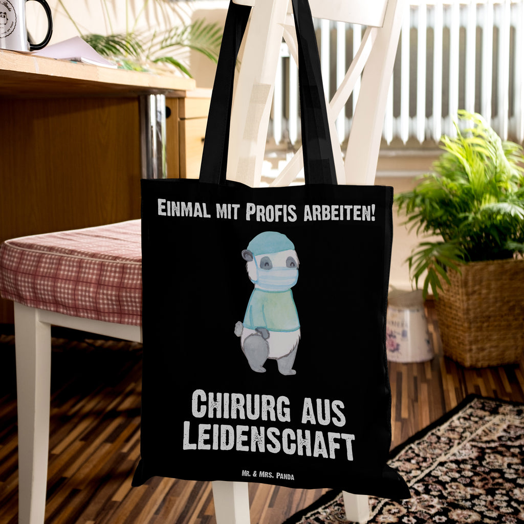 Tragetasche Chirurg aus Leidenschaft Beuteltasche, Beutel, Einkaufstasche, Jutebeutel, Stoffbeutel, Beruf, Ausbildung, Jubiläum, Abschied, Rente, Kollege, Kollegin, Geschenk, Schenken, Arbeitskollege, Mitarbeiter, Firma, Danke, Dankeschön, Chirurg, Unfallchirurg, Notfallchirurg, Krankenhaus, Arzt, Mediziner