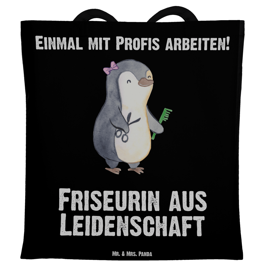 Tragetasche Friseurin aus Leidenschaft Beuteltasche, Beutel, Einkaufstasche, Jutebeutel, Stoffbeutel, Beruf, Ausbildung, Jubiläum, Abschied, Rente, Kollege, Kollegin, Geschenk, Schenken, Arbeitskollege, Mitarbeiter, Firma, Danke, Dankeschön, Frisörin, Haarstylistin, Frisörbesuch, Friseursalon, Eröffnung Friseur