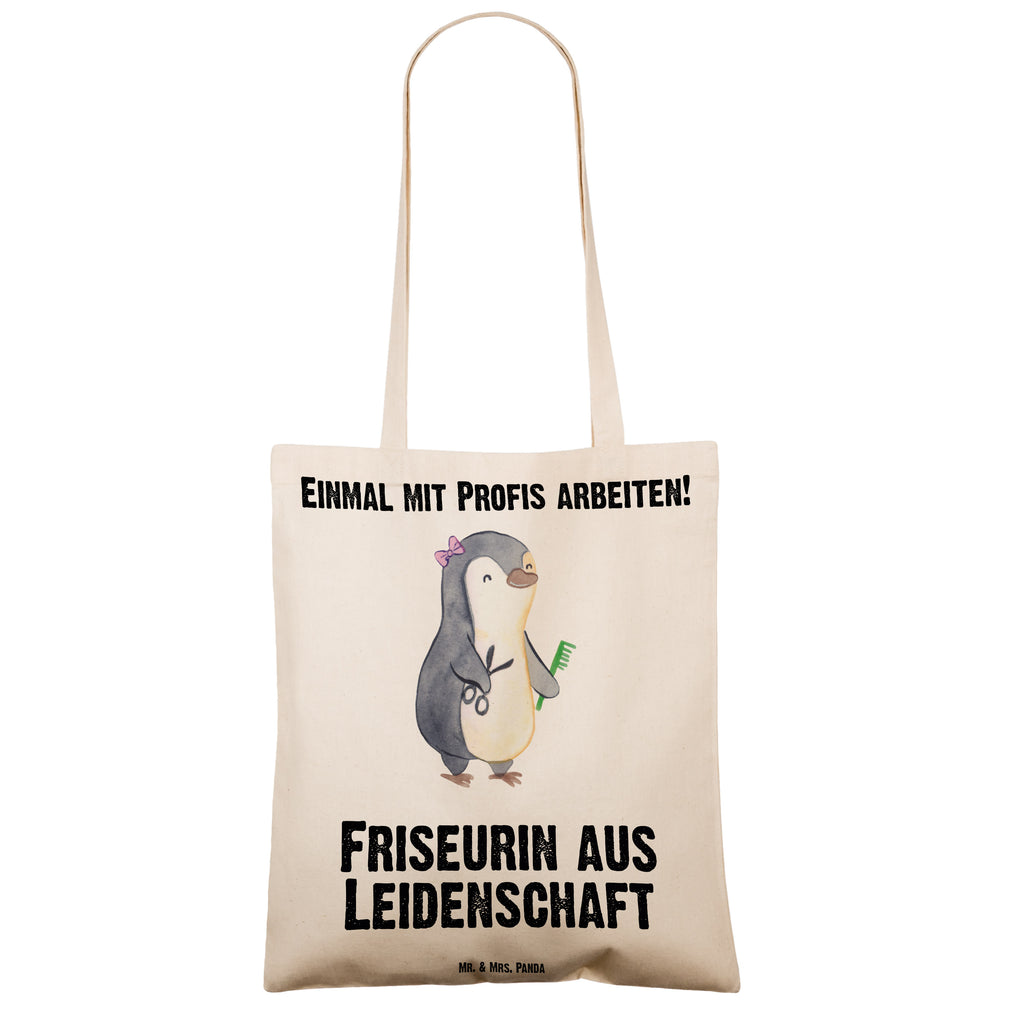 Tragetasche Friseurin aus Leidenschaft Beuteltasche, Beutel, Einkaufstasche, Jutebeutel, Stoffbeutel, Beruf, Ausbildung, Jubiläum, Abschied, Rente, Kollege, Kollegin, Geschenk, Schenken, Arbeitskollege, Mitarbeiter, Firma, Danke, Dankeschön, Frisörin, Haarstylistin, Frisörbesuch, Friseursalon, Eröffnung Friseur
