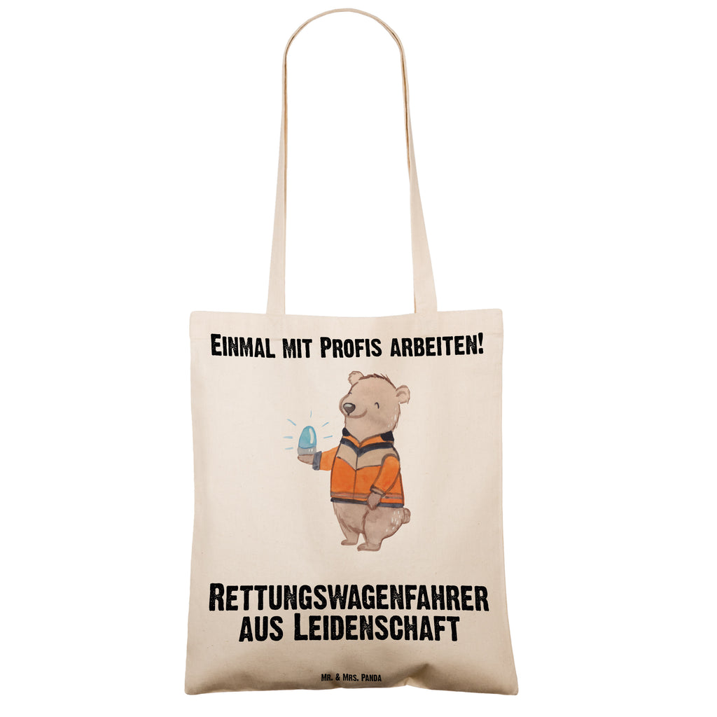 Tragetasche Rettungswagenfahrer aus Leidenschaft Beuteltasche, Beutel, Einkaufstasche, Jutebeutel, Stoffbeutel, Beruf, Ausbildung, Jubiläum, Abschied, Rente, Kollege, Kollegin, Geschenk, Schenken, Arbeitskollege, Mitarbeiter, Firma, Danke, Dankeschön