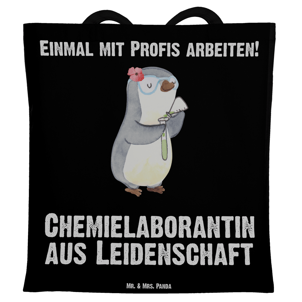 Tragetasche Chemielaborantin aus Leidenschaft Beuteltasche, Beutel, Einkaufstasche, Jutebeutel, Stoffbeutel, Beruf, Ausbildung, Jubiläum, Abschied, Rente, Kollege, Kollegin, Geschenk, Schenken, Arbeitskollege, Mitarbeiter, Firma, Danke, Dankeschön, Chemikerin, Chemielaborantin, Naturwissenschaftlerin, Labor, Studium, Forschung, Wissenschaftlerin