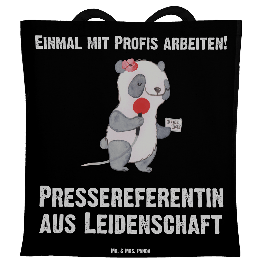 Tragetasche Pressereferentin aus Leidenschaft Beuteltasche, Beutel, Einkaufstasche, Jutebeutel, Stoffbeutel, Beruf, Ausbildung, Jubiläum, Abschied, Rente, Kollege, Kollegin, Geschenk, Schenken, Arbeitskollege, Mitarbeiter, Firma, Danke, Dankeschön, Pressereferentin, Pressemitarbeiterin, Presseagentur, Studium