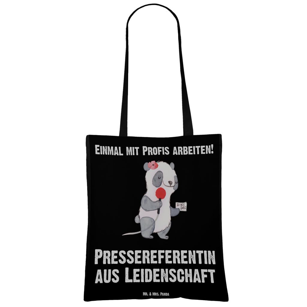 Tragetasche Pressereferentin aus Leidenschaft Beuteltasche, Beutel, Einkaufstasche, Jutebeutel, Stoffbeutel, Beruf, Ausbildung, Jubiläum, Abschied, Rente, Kollege, Kollegin, Geschenk, Schenken, Arbeitskollege, Mitarbeiter, Firma, Danke, Dankeschön, Pressereferentin, Pressemitarbeiterin, Presseagentur, Studium