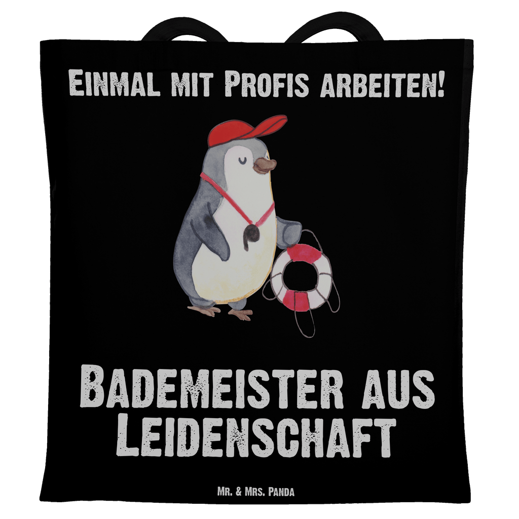 Tragetasche Bademeister aus Leidenschaft Beuteltasche, Beutel, Einkaufstasche, Jutebeutel, Stoffbeutel, Beruf, Ausbildung, Jubiläum, Abschied, Rente, Kollege, Kollegin, Geschenk, Schenken, Arbeitskollege, Mitarbeiter, Firma, Danke, Dankeschön, Bademeister, Rettungsschwimmer, Schwimmmeister, Schwimmbad, Freibad, Badeanstalt, Schwimmverein, Schwimmschule