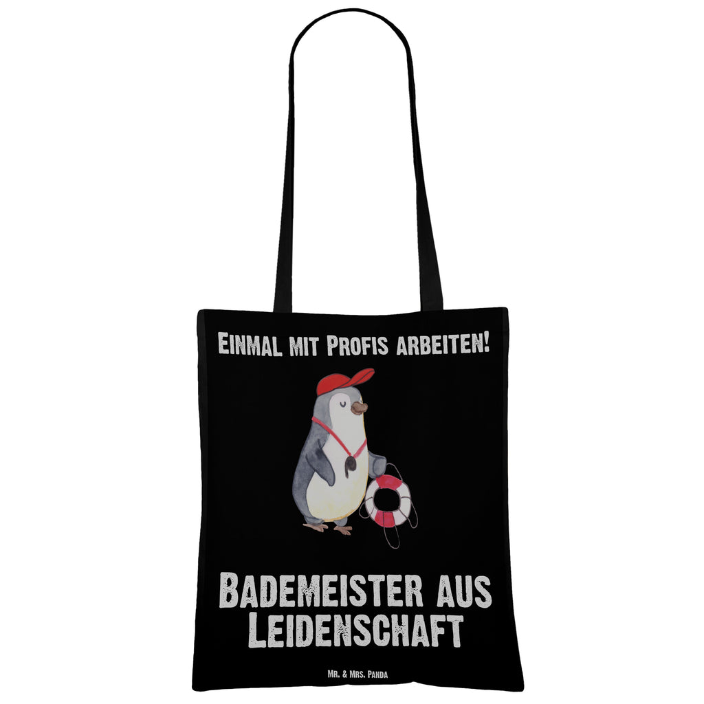 Tragetasche Bademeister aus Leidenschaft Beuteltasche, Beutel, Einkaufstasche, Jutebeutel, Stoffbeutel, Beruf, Ausbildung, Jubiläum, Abschied, Rente, Kollege, Kollegin, Geschenk, Schenken, Arbeitskollege, Mitarbeiter, Firma, Danke, Dankeschön, Bademeister, Rettungsschwimmer, Schwimmmeister, Schwimmbad, Freibad, Badeanstalt, Schwimmverein, Schwimmschule