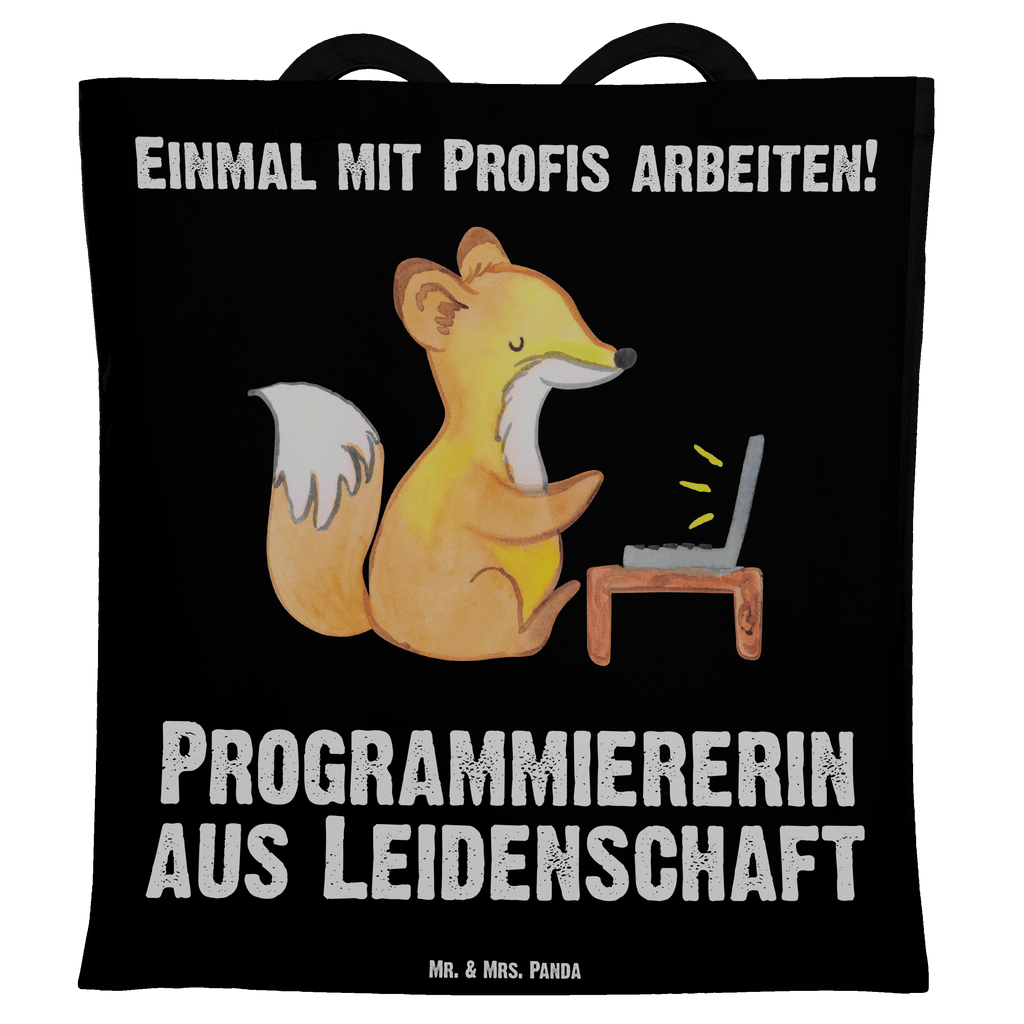 Tragetasche Programmiererin aus Leidenschaft Beuteltasche, Beutel, Einkaufstasche, Jutebeutel, Stoffbeutel, Beruf, Ausbildung, Jubiläum, Abschied, Rente, Kollege, Kollegin, Geschenk, Schenken, Arbeitskollege, Mitarbeiter, Firma, Danke, Dankeschön, Programmiererin, Softwareingenieurin, Softwarentwicklerin, Computerfreak, Datenverarbeiterin, Computerfachfrau, IT-Spezialistin, Nerd