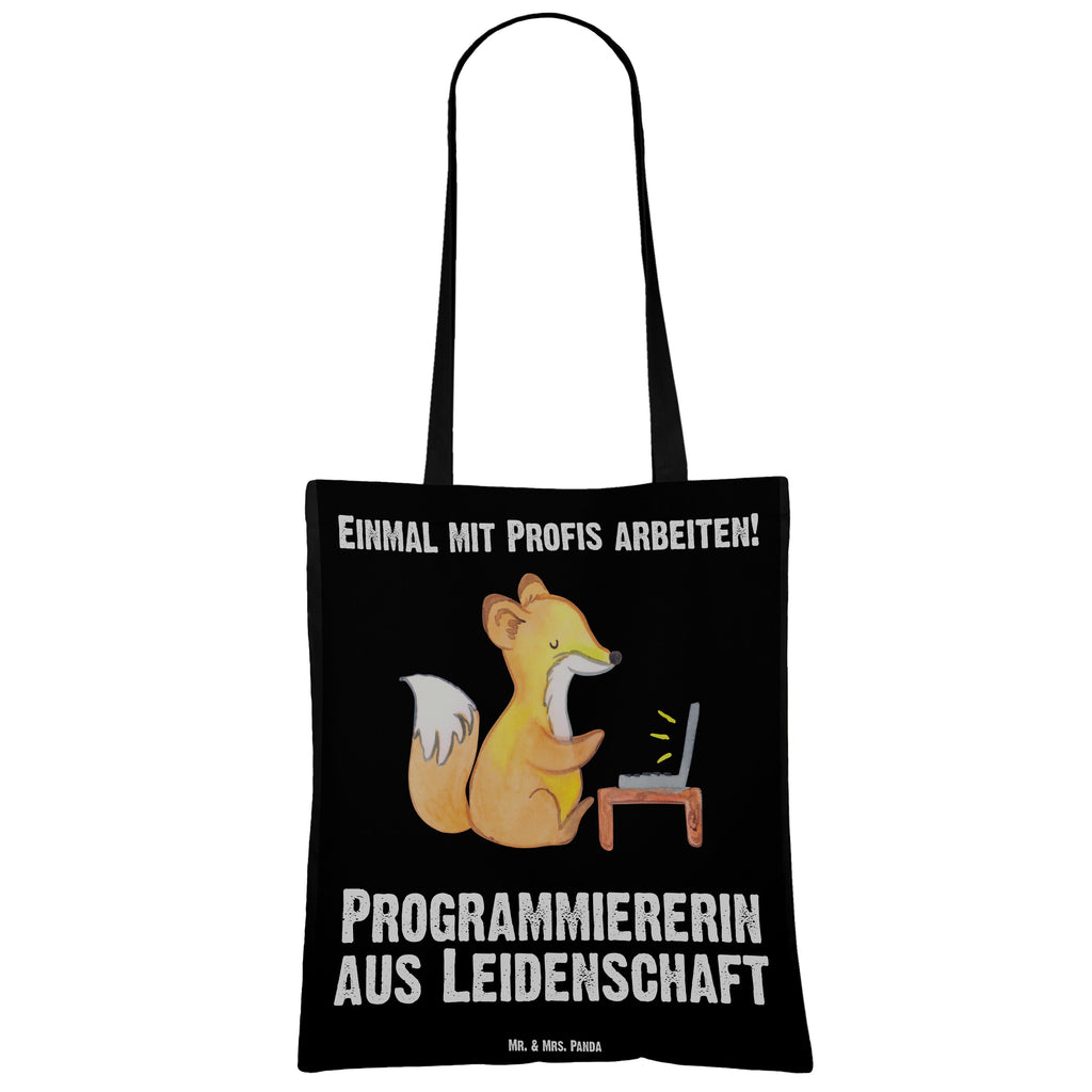 Tragetasche Programmiererin aus Leidenschaft Beuteltasche, Beutel, Einkaufstasche, Jutebeutel, Stoffbeutel, Beruf, Ausbildung, Jubiläum, Abschied, Rente, Kollege, Kollegin, Geschenk, Schenken, Arbeitskollege, Mitarbeiter, Firma, Danke, Dankeschön, Programmiererin, Softwareingenieurin, Softwarentwicklerin, Computerfreak, Datenverarbeiterin, Computerfachfrau, IT-Spezialistin, Nerd