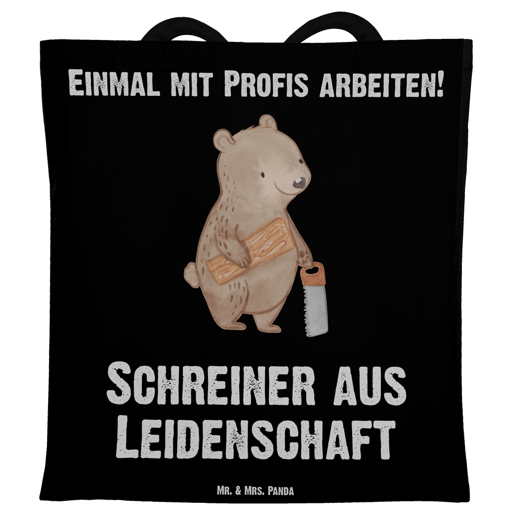 Tragetasche Schreiner aus Leidenschaft Beuteltasche, Beutel, Einkaufstasche, Jutebeutel, Stoffbeutel, Beruf, Ausbildung, Jubiläum, Abschied, Rente, Kollege, Kollegin, Geschenk, Schenken, Arbeitskollege, Mitarbeiter, Firma, Danke, Dankeschön