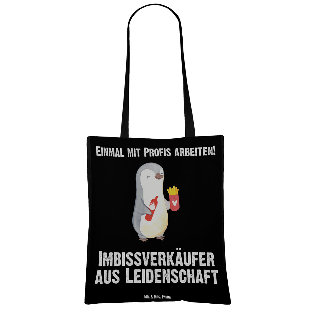 Tragetasche Imbissverkäufer aus Leidenschaft Beuteltasche, Beutel, Einkaufstasche, Jutebeutel, Stoffbeutel, Beruf, Ausbildung, Jubiläum, Abschied, Rente, Kollege, Kollegin, Geschenk, Schenken, Arbeitskollege, Mitarbeiter, Firma, Danke, Dankeschön, Imbissbesitzer, Imbissverkäufer, Pommesverkäufer, Pommesliebe