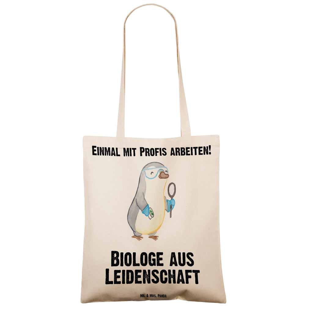Tragetasche Biologe aus Leidenschaft Beuteltasche, Beutel, Einkaufstasche, Jutebeutel, Stoffbeutel, Beruf, Ausbildung, Jubiläum, Abschied, Rente, Kollege, Kollegin, Geschenk, Schenken, Arbeitskollege, Mitarbeiter, Firma, Danke, Dankeschön, Biologe, Biologie, Naturwissenschaftler, Labor, Studium, Bachelor, Master
