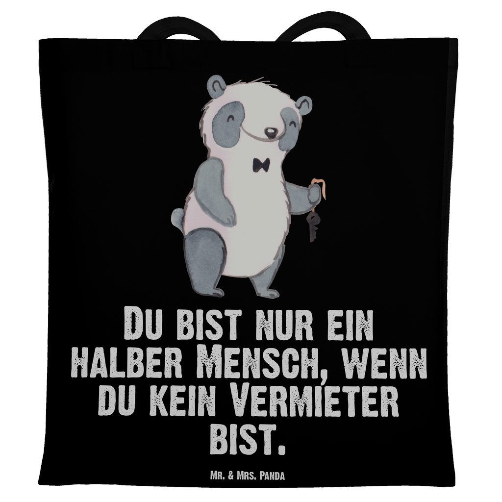 Tragetasche Vermieter mit Herz Beuteltasche, Beutel, Einkaufstasche, Jutebeutel, Stoffbeutel, Beruf, Ausbildung, Jubiläum, Abschied, Rente, Kollege, Kollegin, Geschenk, Schenken, Arbeitskollege, Mitarbeiter, Firma, Danke, Dankeschön